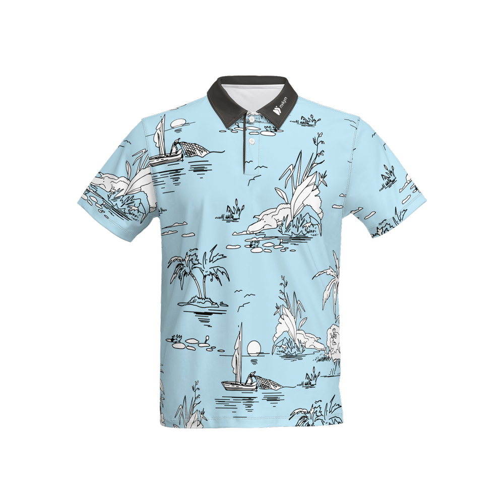 Men’s Slim Fit Short-Sleeve Polo Shirt-Heavyweight 225g
